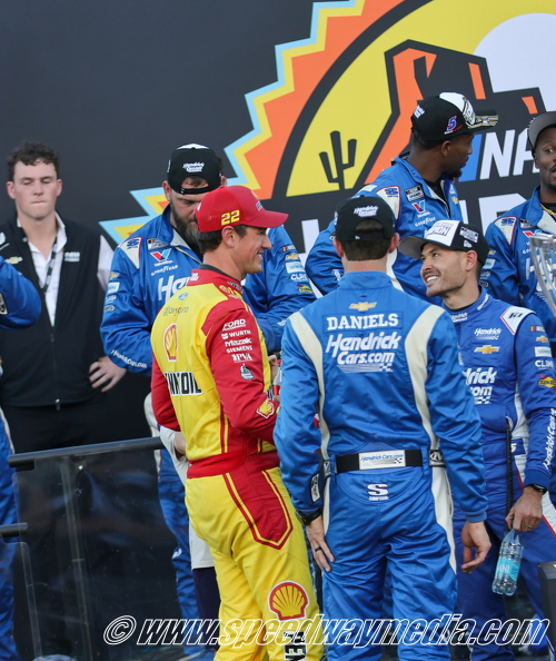 Joey Logano congratus Kyle Larson.JPG