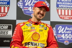 Joey Logano, North Wilkesboro, laughing