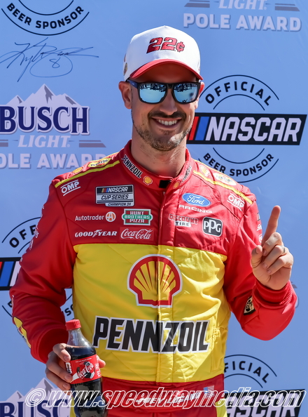 Joey Logano pole award .JPG