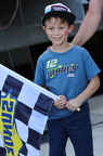 Lucky fan received cheker flag from Ryan Blaney - Ron Olds