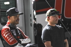 Kyle Larson - Ty Gibbs watch car repair