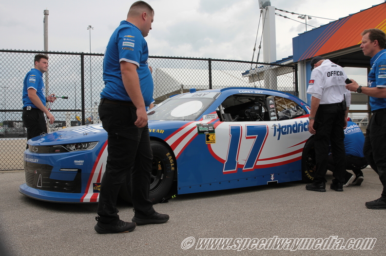 Corey Day exits inspection.JPG