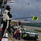 Brant Crews pit stop 