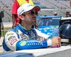 Daniel Suarez watching final qualifying run