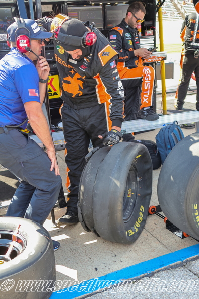 GoodYear inspects failed tire.JPG