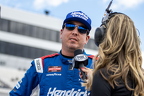 Kyle Busch after getting his Pole