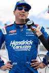 Kyle Busch after getting his Pole