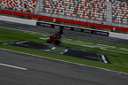 Painting the #8  on thr front stretch grass in honor of Kyle Busch