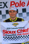 Robbie Kennealy pole award