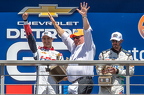 10 Alex Palou (L), Chip Ganassi (C), winner's circle