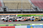 18 Gio Ruggiero leads last restart before rain ends race