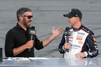 Martin Truex (L), 11 Denny Hamlin