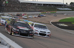 Tristan McKee leads the field into turn 1