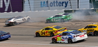 #45 Tayler Reddick -#43 Eric Jones crash 2