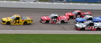 #34 Layne Riggs - #11 Kaden Honeycutt lead the pack