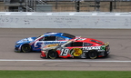 Kyle Larson and Chase Brisco battle for the lead