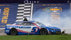 Kyle Larson diging up the infield