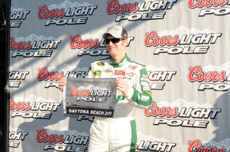 Dale Earnhardt Jr. Grabs Daytona 500 Pole, Hendrick Teammate Jeff Gordon Second