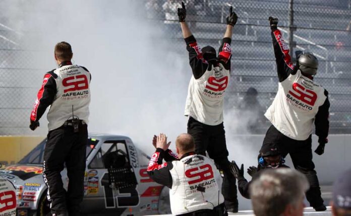 Sauter's Crew Celebrates