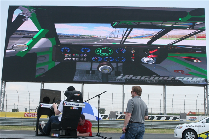 CMS — Dale Jr. Takes World’s Largest HDTV For a Test Drive with Virtual Laps Around Charlotte Motor Speedway