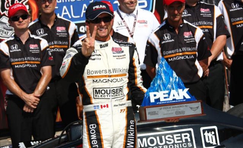 Tagliani wins IRL pole at Texas
