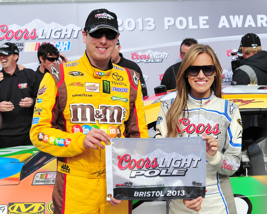 Busch breaks track record in qualifying at Bristol