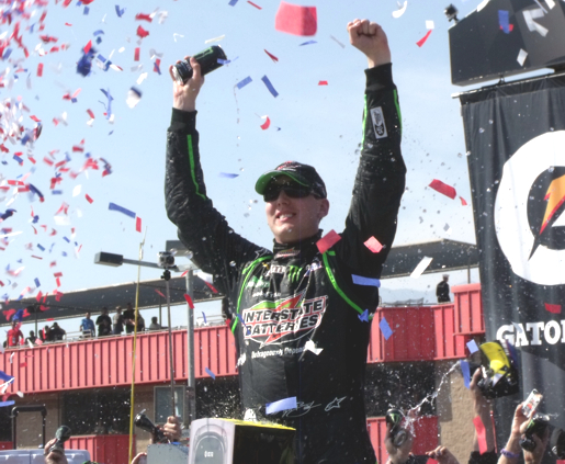 Kyle Busch sneaks into victory lane while building confidence and giving Toyota a special win
