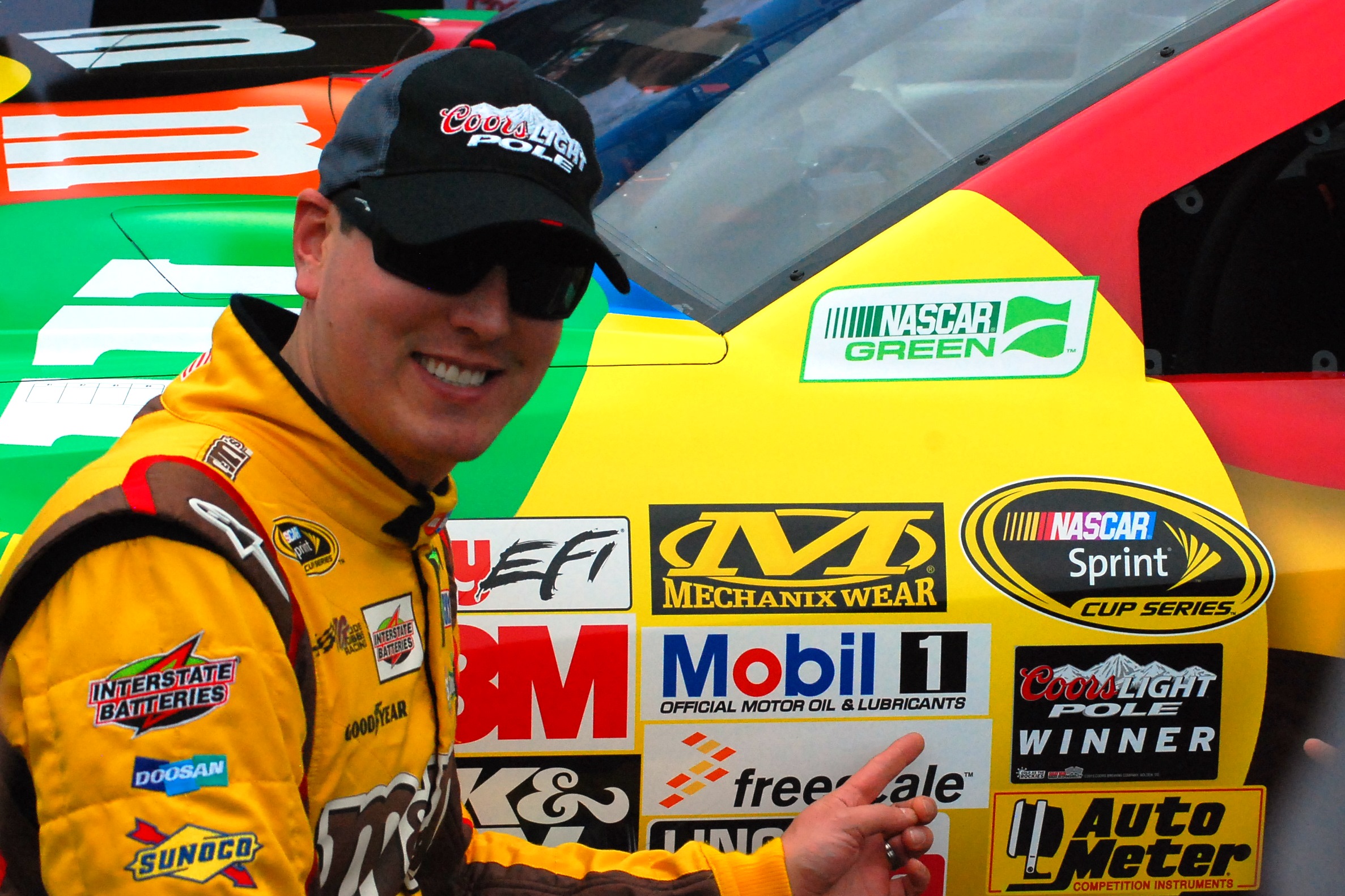 Kyle Busch Wins the Pole for the STP 500 at Martinsville Speedway