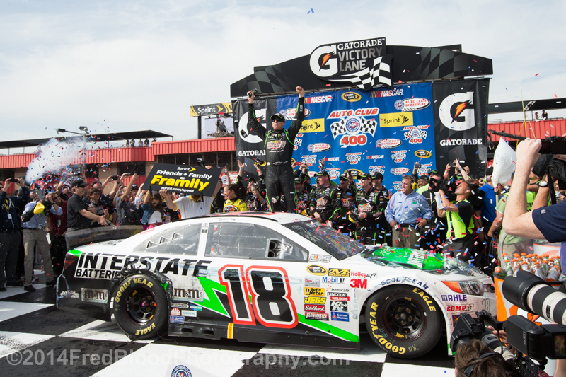 Kyle Busch Survives Tire Troubles, Punches Chase Ticket and Repeats at Fontana