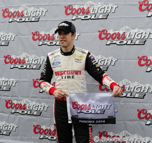 Brad Keselowski scores Blue Jeans Go Green 200 Pole Award