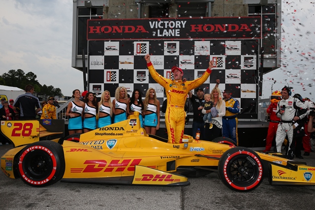Ryan Hunter-Reay score repeat win in Honda Indy Grand Prix of Alabama