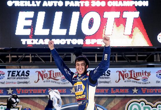 Elliott Silences Critics, Solidifies Spot as Future NASCAR Star with First Career Nationwide Series Win at Texas