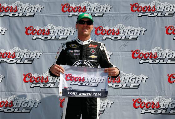 Harvick wins O’Reilly Auto Parts 300 pole; four drivers miss qualifying