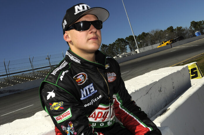 at New Smyrna Speedway in New Smyrna Beach, Florida on February 16, 2014.