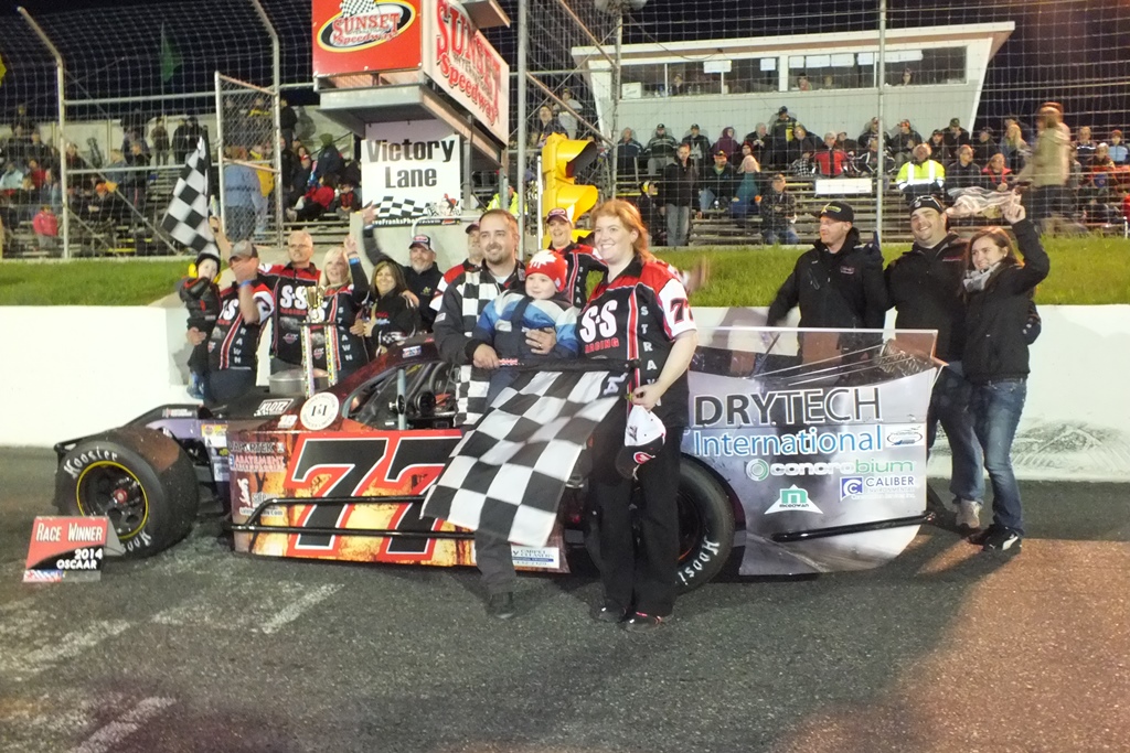 Chad Strawn scores first career modified victory at Sunset Speedway