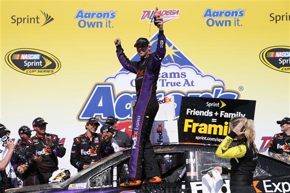 Hamlin Holds Onto the Lead Late for Talladega Victory