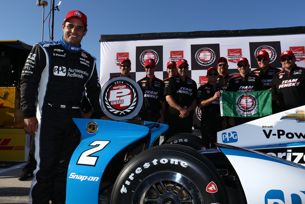 MONTOYA TAKES VERIZON P1 AWARD FOR POCONO INDYCAR 500