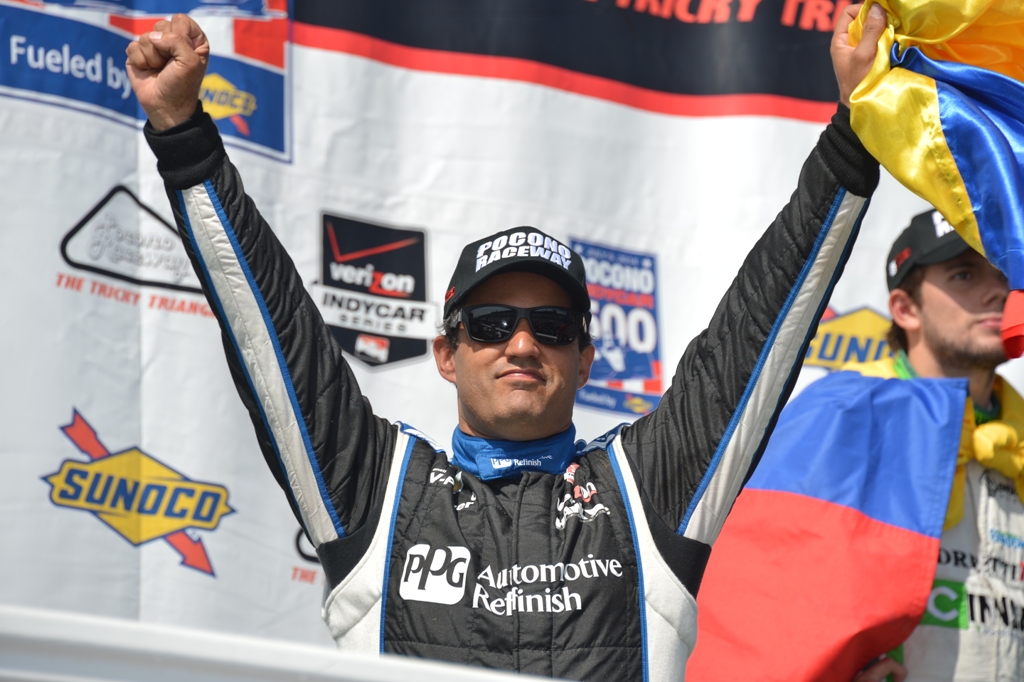Juan Pablo Montoya returns to victory lane in Pocono 400 fueled by Sonoco