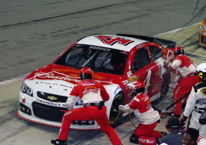 Harvick Wins Brickyard 400 Pole