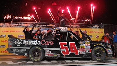 Darrell Wallace Jr. Holds On for Victory in Thrilling Eldora Race