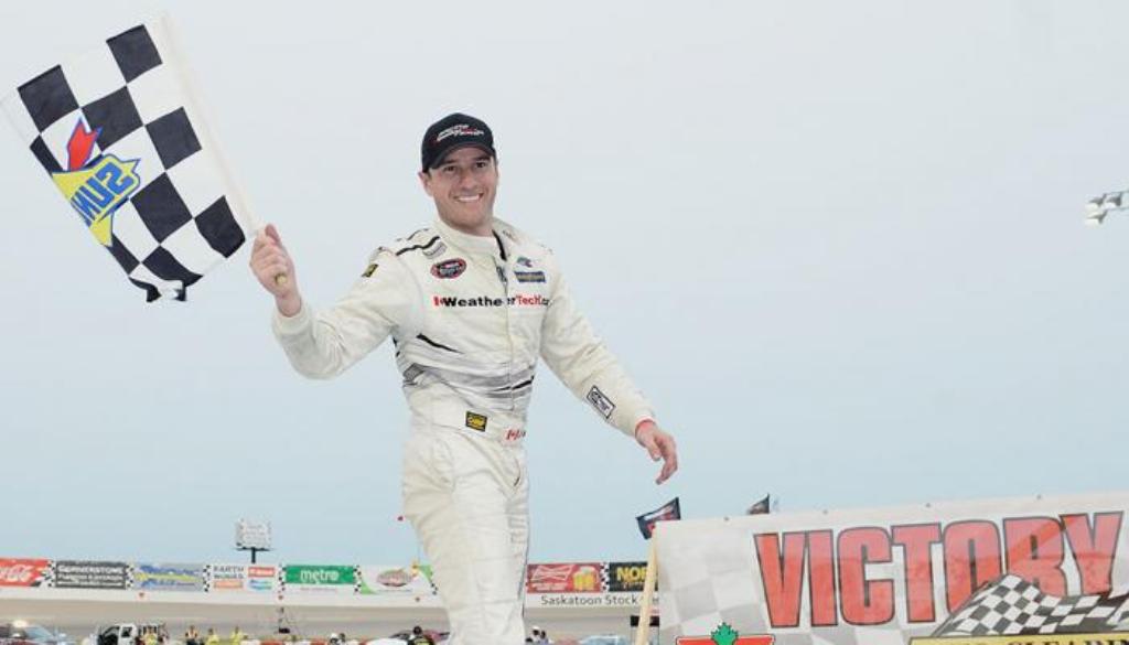 L.P. Dumoulin breaks through for first oval victory in Saskatoon