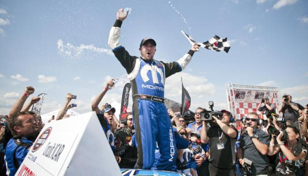 Andrew Ranger scores third consecutive victory in Jiffy Lube 100