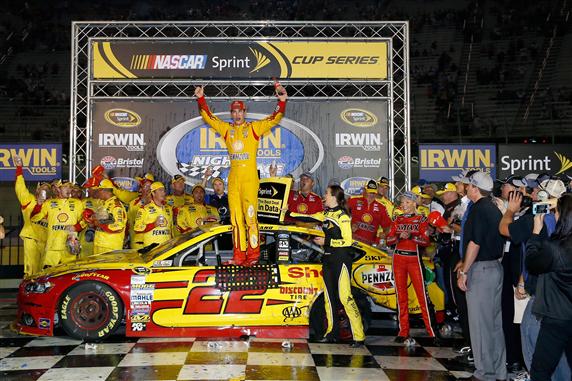 Logano Nabs Third Win of the Season in Bristol Night Race
