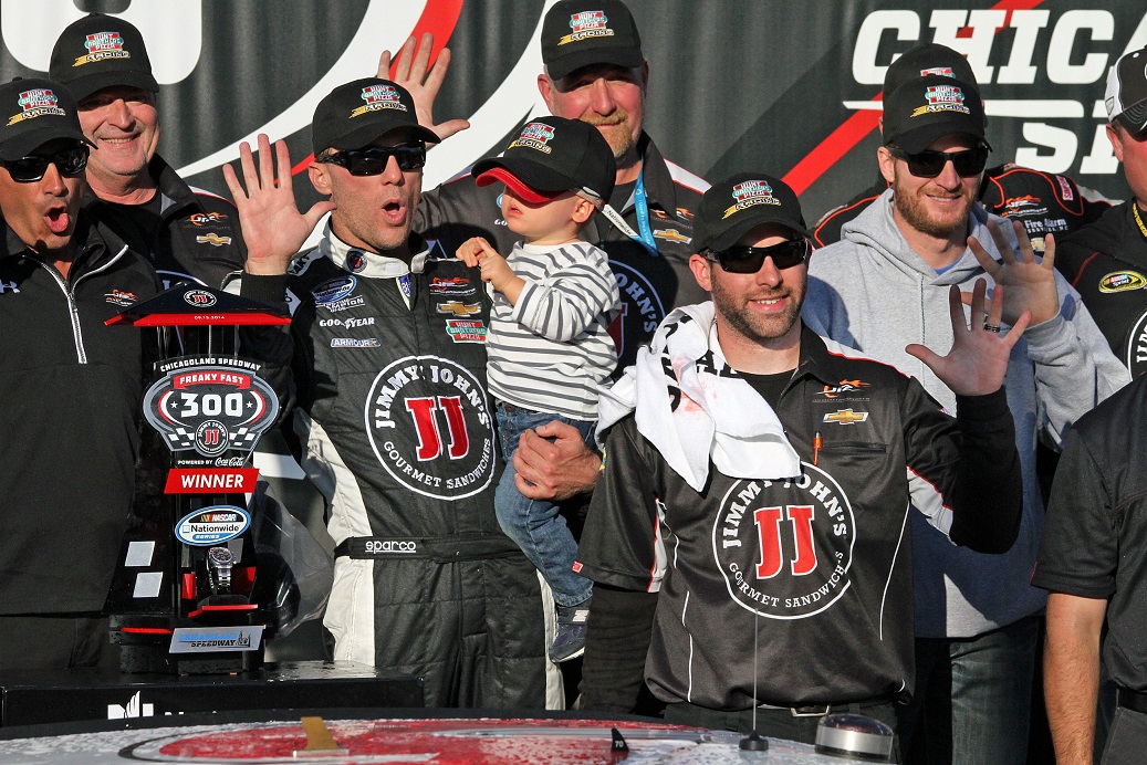 Harvick wins the Jimmy John’s Freaky Fast 300 at Chicagoland
