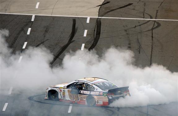 Dale Jr. Takes Home Martinsville Clock