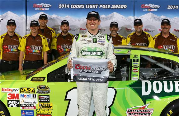 Kyle Busch Wins Coors Light Pole Award for Bank of America 500