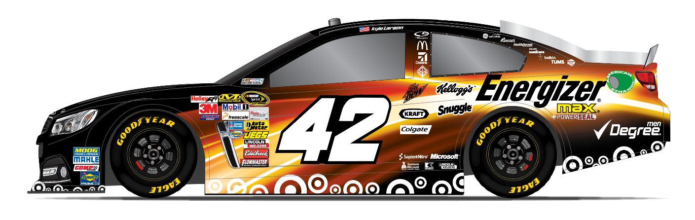 Energizer(R) Partners with Team Target at Talladega to Keep Larson "Going and Going"