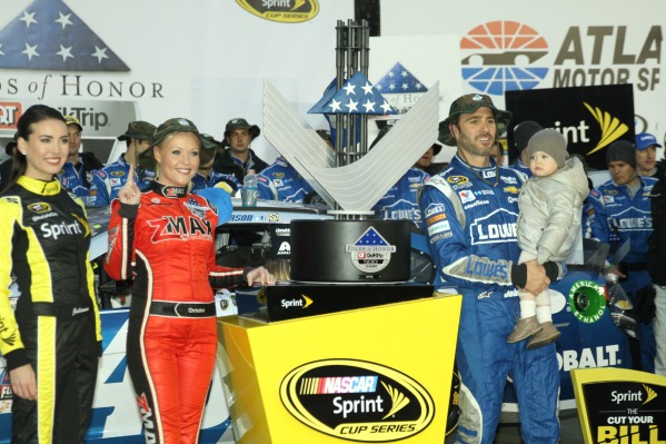 Jimmie Johnson Starts From the Back and Dominates Late in Atlanta Win