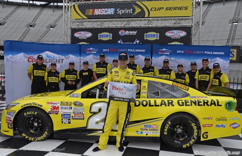 Matt Kenseth Wins Coors Light Pole at Bristol