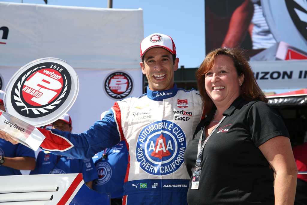 Helio Castroneves Leads Team Penske Front Row Sweep for Grand Prix of Long Beach
